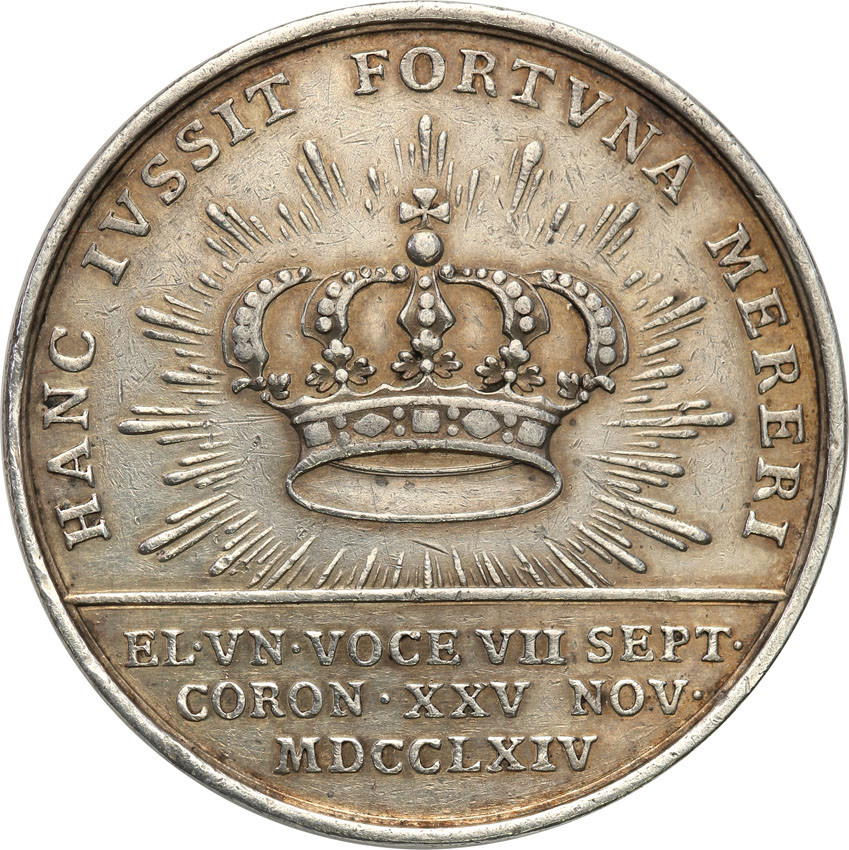 Stanisław August Poniatowski. Medal koronacyjny 1764